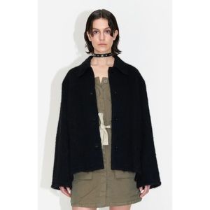 NWT Our Legacy Camp black mohair Cardigan size 38